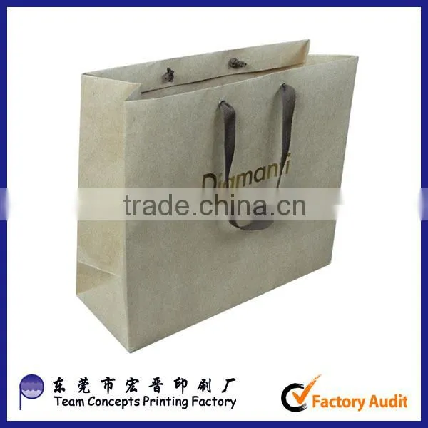 custom printed recycled brown kraft paper bakery bag