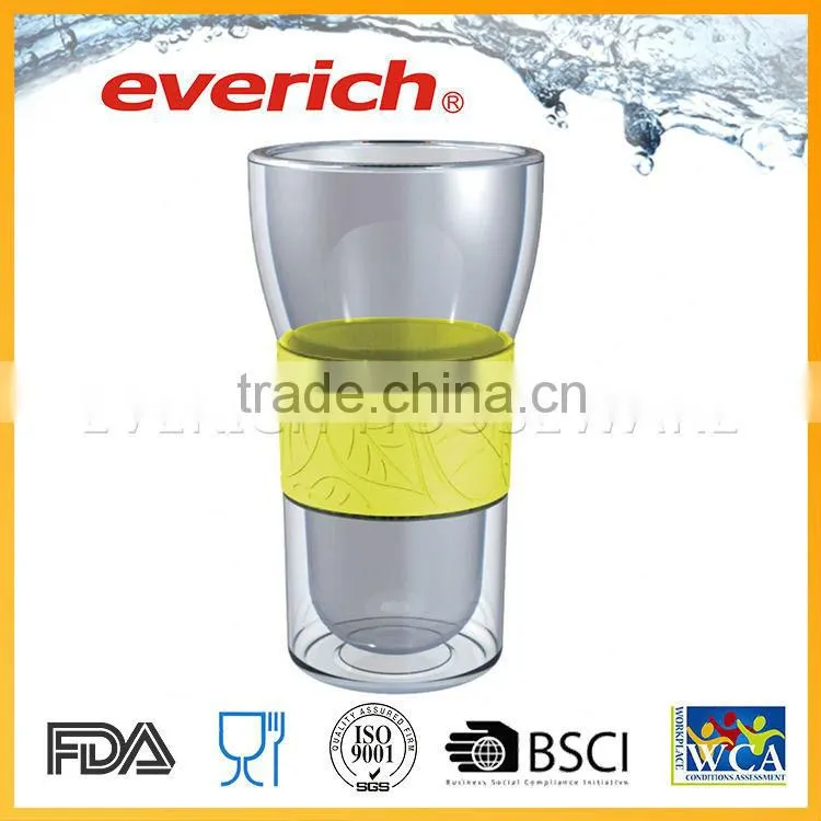 High Quality Custom Double Wall Glass Tumbler