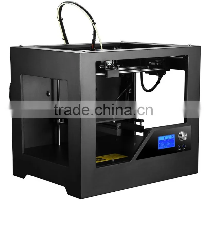 Best desktop Assembled 3D printer for professional user, ready to use with LCD ,0.1 mm solution, big size can be printed cura