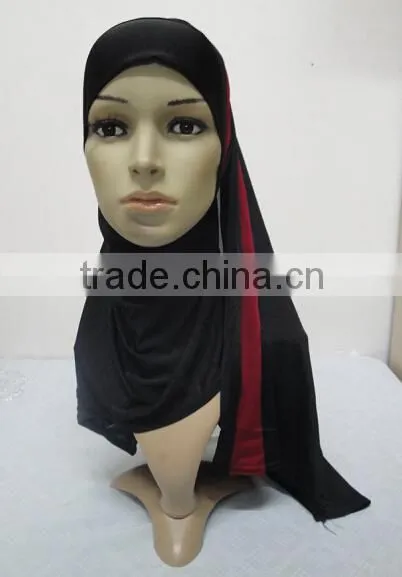 H301 latest one piece instant hijab with shawl,muslim scarf