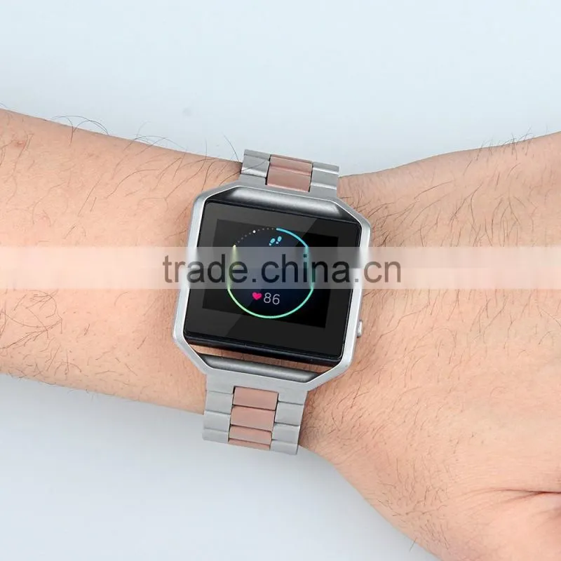 For Fitbit Blaze Wrist Strap, Stainless Steel Bracelet Band Strap for Fitbit Blaze Smart Fitness Watch