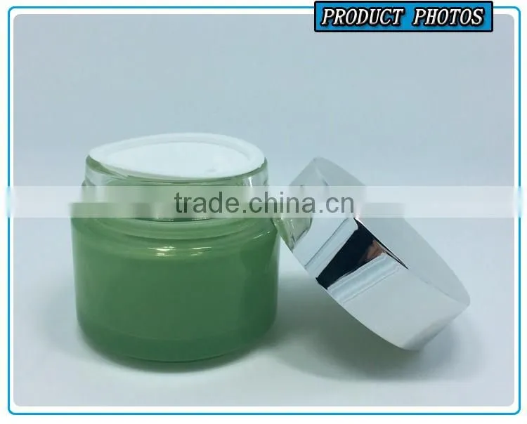 100ml empty cylinder cosmetics facial mask glass jar