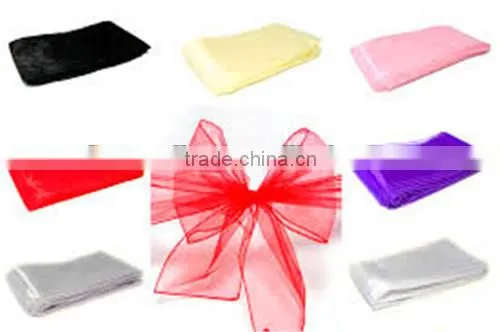 Wholesale Organza Chair Sash for Wedding Decoration
