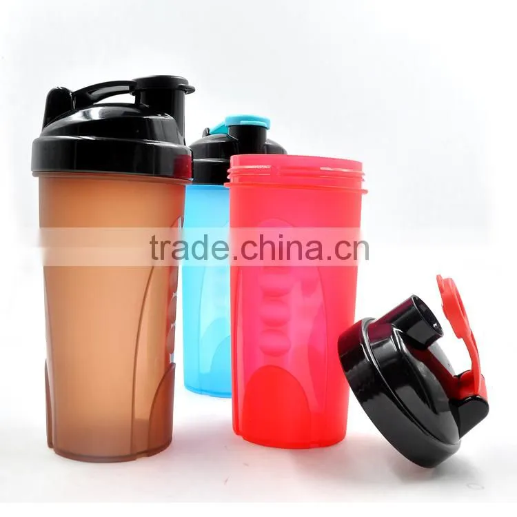 Wholesale 600ML Custom Shaker Bottle BPA free for Gym