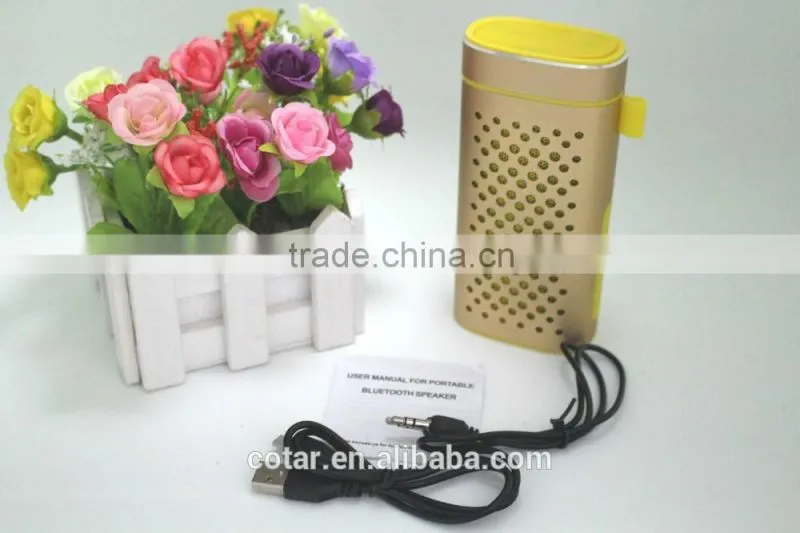 New 3in1 Function bluetooth 4400mah Power Bank Speaker waterproof