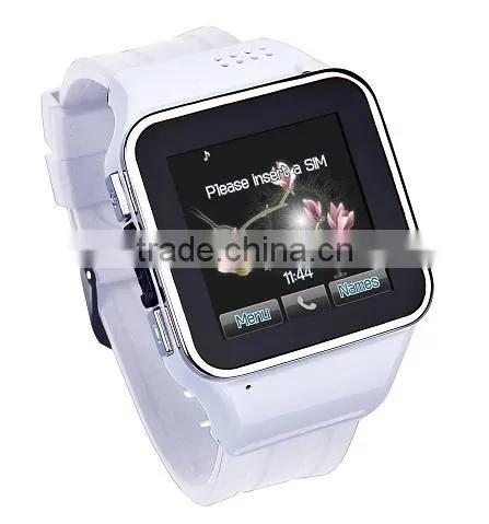 Smart build-in SIM card watch Mobile phone with dual bluetooth