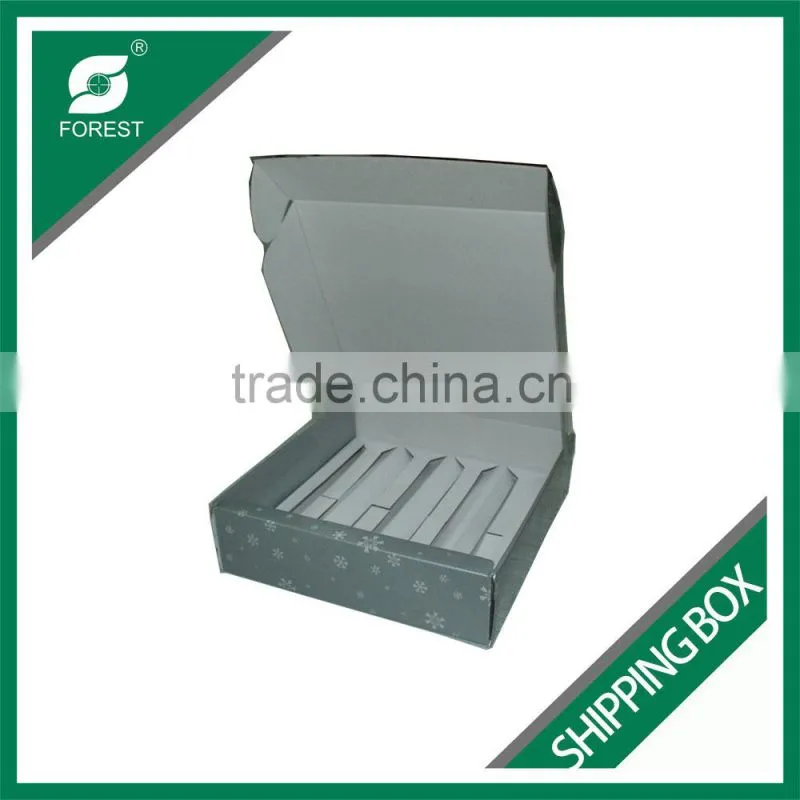 CUSTOM PRINTED SHIPPING BOX FOR WINE BOTTLES MATT LAMINATION CARDBOARD GIFT BOX
