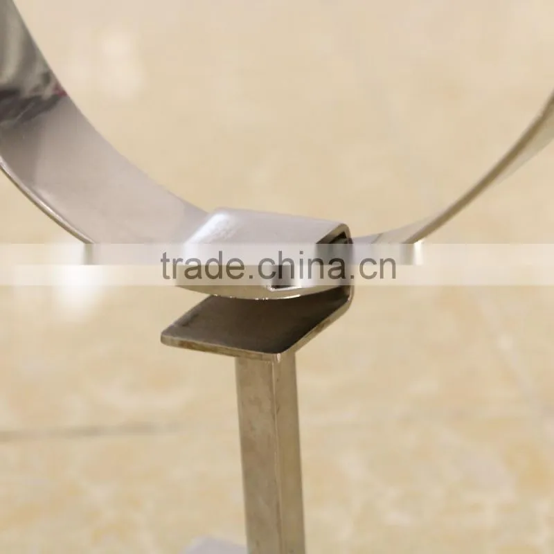 Mirror metal C ring belt display stand