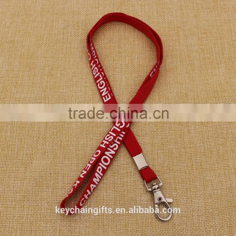 High quality polyester printing lanyard with logo for promotion gifts custom