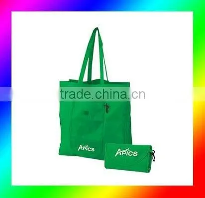 Nylon fabric folding shopping bag-HYGWD008