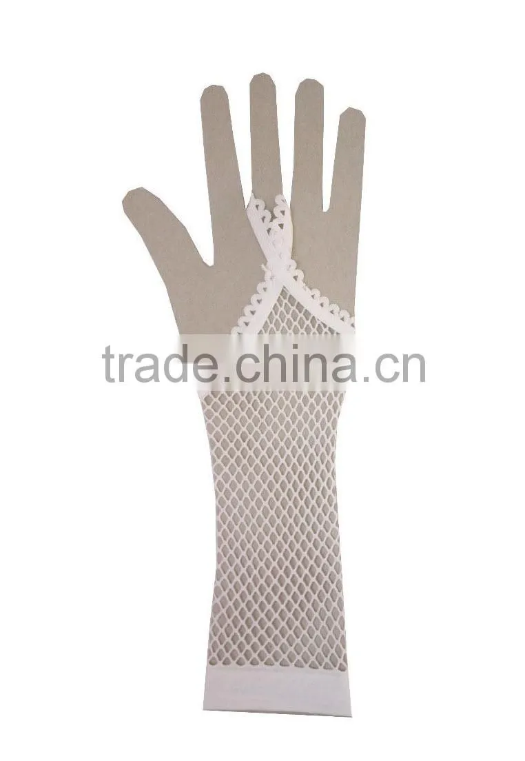 fishnet long gloves Party Fancy Dress Bride wedding mesh glove