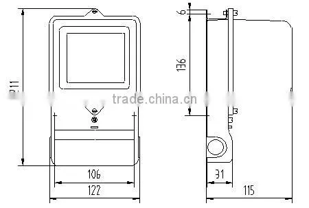 CE Approved single phase mechanical energy meter