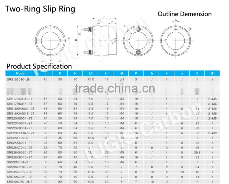 2 Rings International Standard Automobile Alternator Use Slip Ring