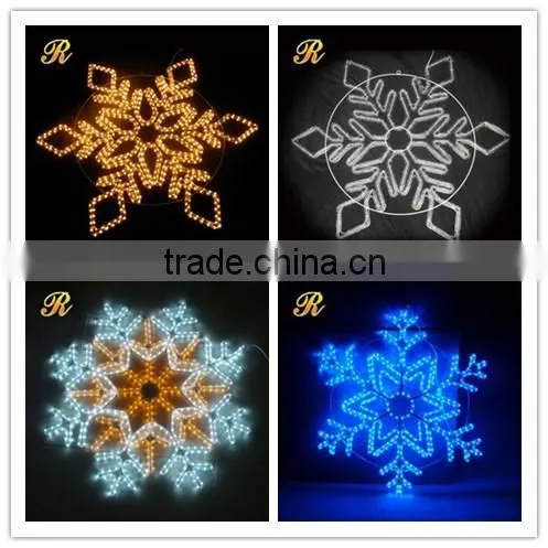 Holiday LED lighted snowflake christmas decorations