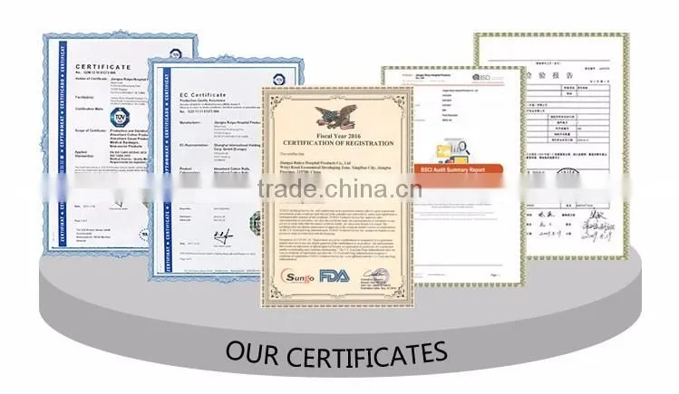 Stripe embossed with pressed edges seal cotton pad