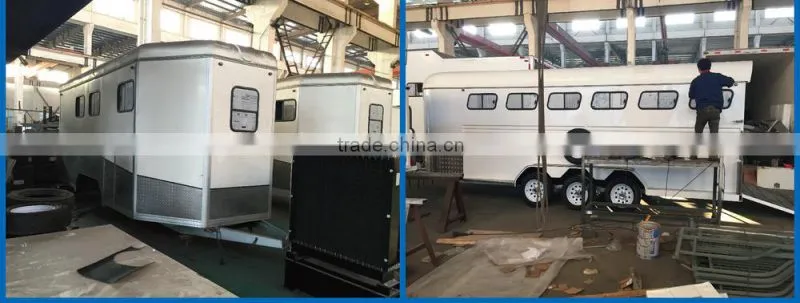 Unique Horse float trailer,Camper Horse float trailer,Angle horse float
