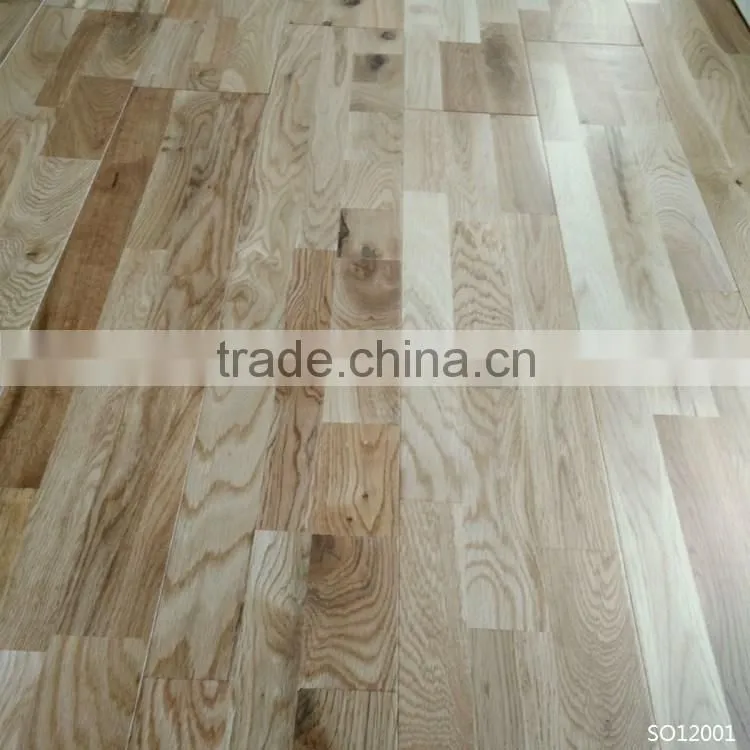 3-strip White Oak Solid Hardwood Flooring