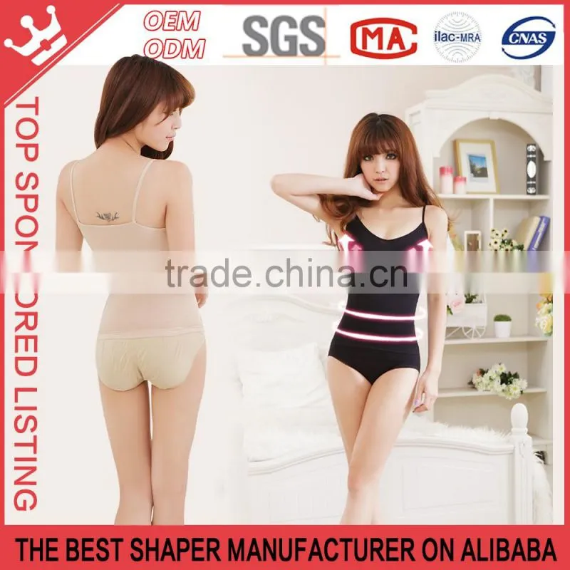 Seamless Underwear For Women Body Shaper Underwear Nylon Camisole black color Y09