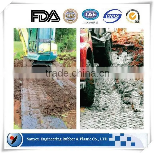 HDPE ground protection mat pe plastic cover sheet 15mm