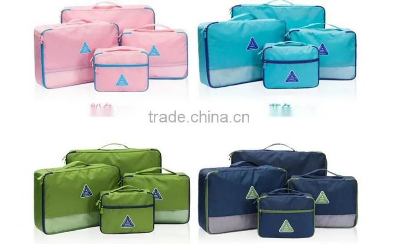 Set-4 Commercial Travel 210D Polyester Fabric Storage Bag For Organization