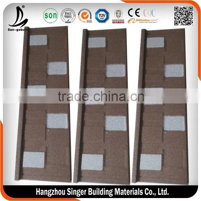 2016 Ghana Hot Sale Stone Coated Metal Roofing Tile For Metal Roofing Materials