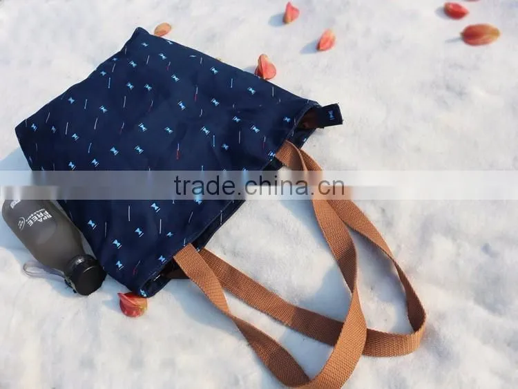2016 hot selling beach tote bag cotton canvas beach bag