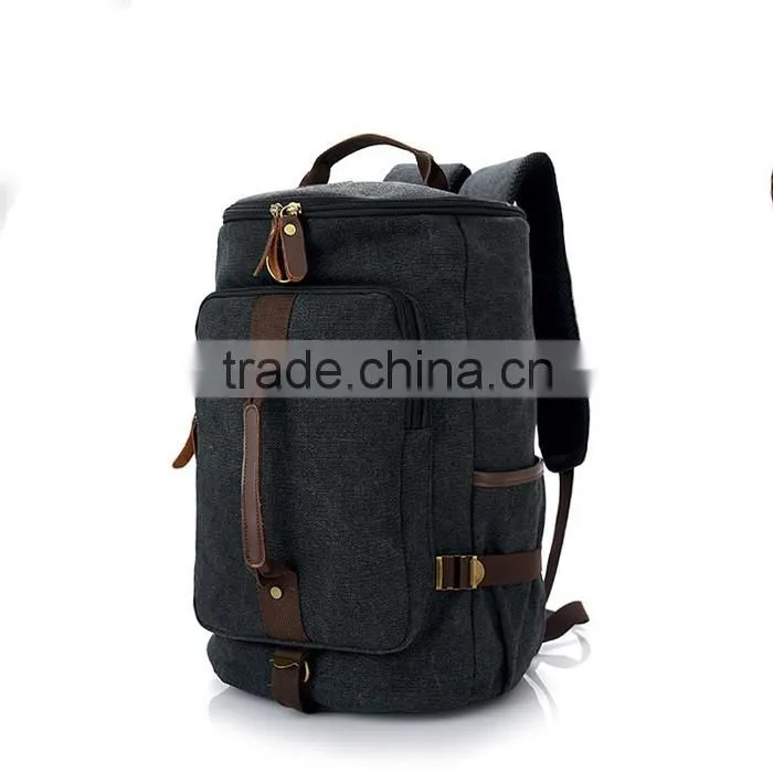 Large Capacity Daily Backpack for Men Travel Hiking Canvas Backpack Bag