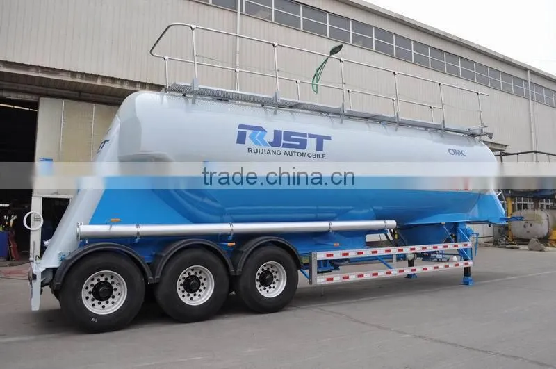 CIMC Aluminum Alloy Vertical Powder Tank Semi Trailer/powder tank trailer/bulk cement tank trailer
