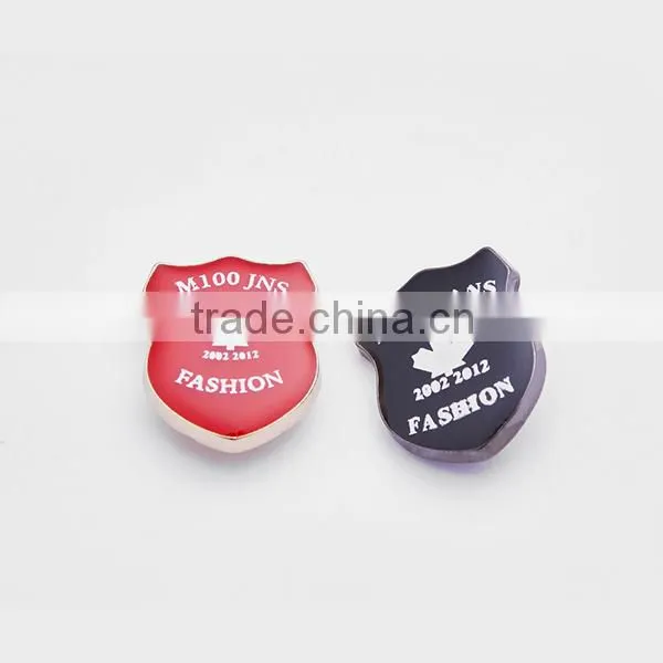 Custom made metal plates brand clothes logo