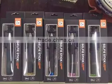 2015 Best Selling selfie stick with bluetooth remote shutter from Lontion