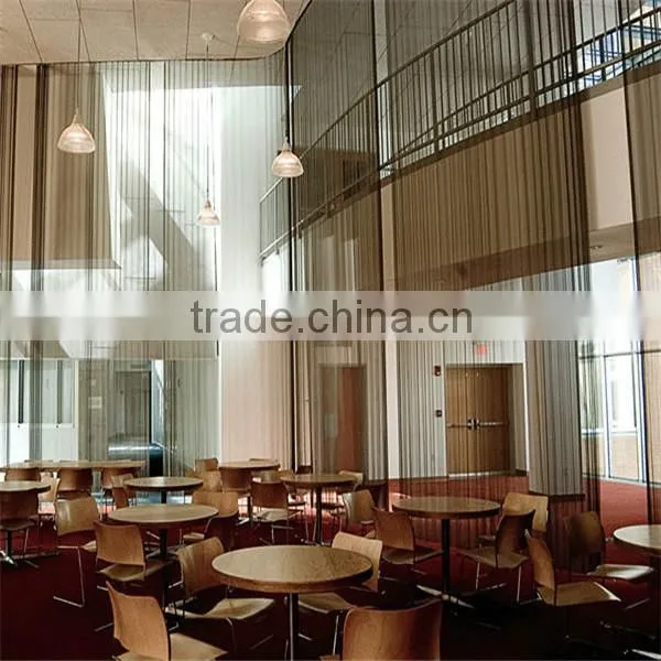 Fashionable architectural decoratice metal curtains for living room