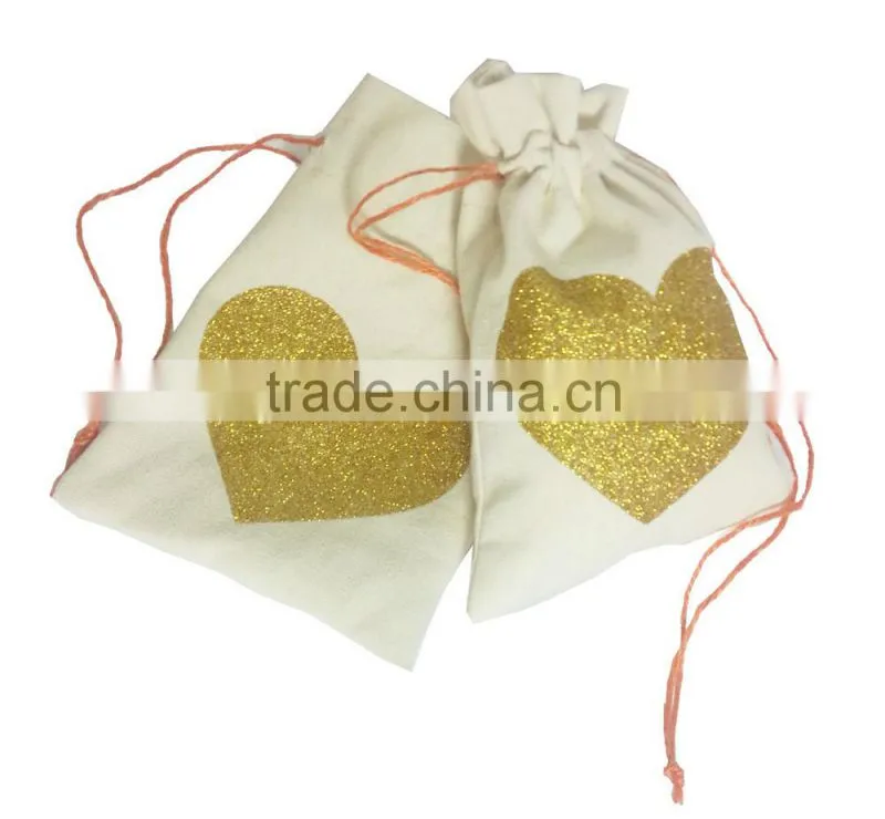 Promotional eco-friendly wedding gift bag, drawstring gift bag