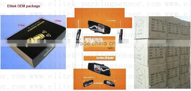 2014 new ultrasonic wireless parking sensor for "RELIANT", with LED Display ,8 sensor