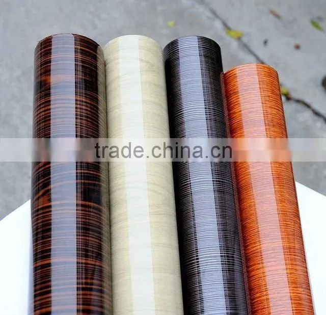 Adhesive PVC foil of Wood Grain Color