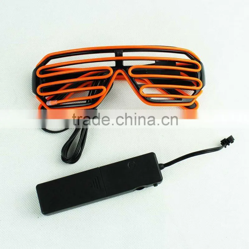 Party Favor China Christmas Decoration Shutter EL Wire Glasses