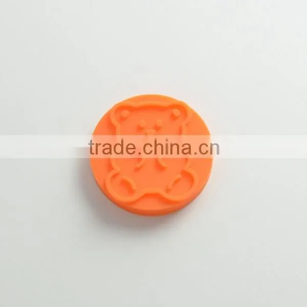 Hot selling food grade silicone cookie stamp with wooden handle