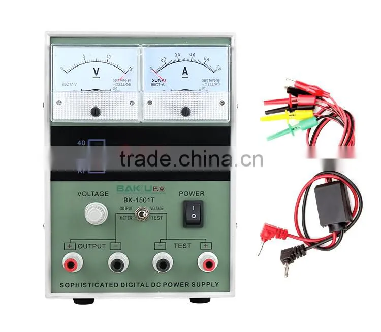 Best sale BAKU DC maintenance power supply service for any mobile phone (BK 1501T)