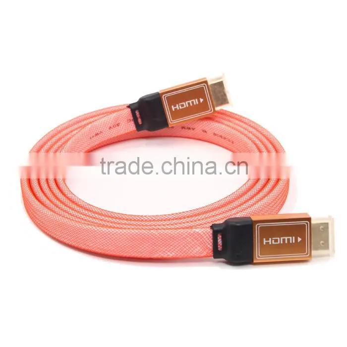 1.4 Version HDMI Flat high speed Connection cable 6ft colorful