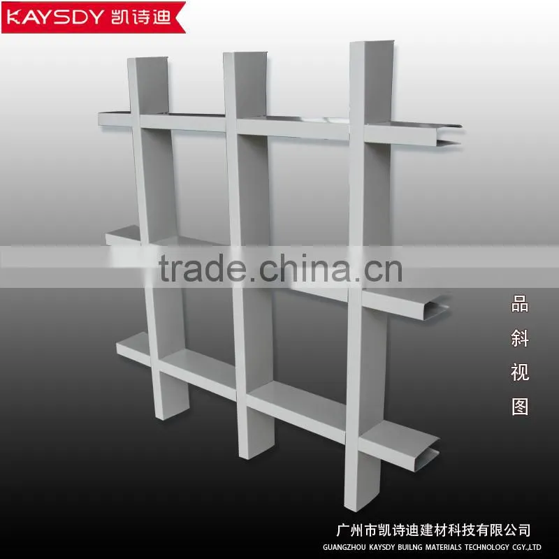black color metal building materials of grid ceilings