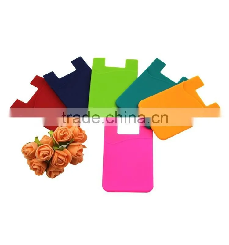 3m sticker silicone smart wallet,silicone card holder ,silicone smart phone wallet