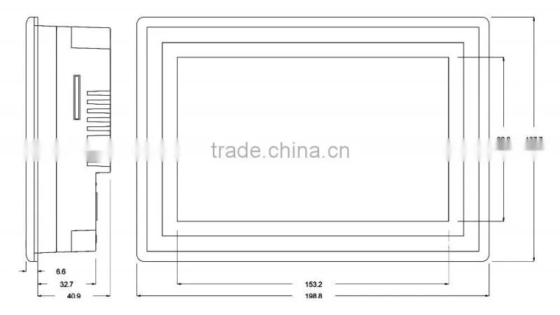 7 inch embedded board computer with win ce industrial panel pc