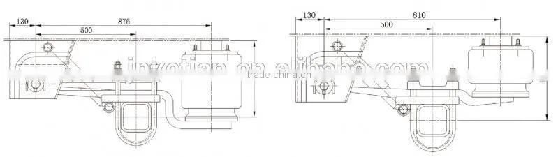 13 ton germany bpw type air suspension for truck