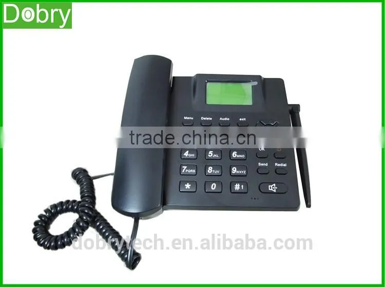 Popular sim card gsm fixed wireless desktop phone / dual sim phone from china