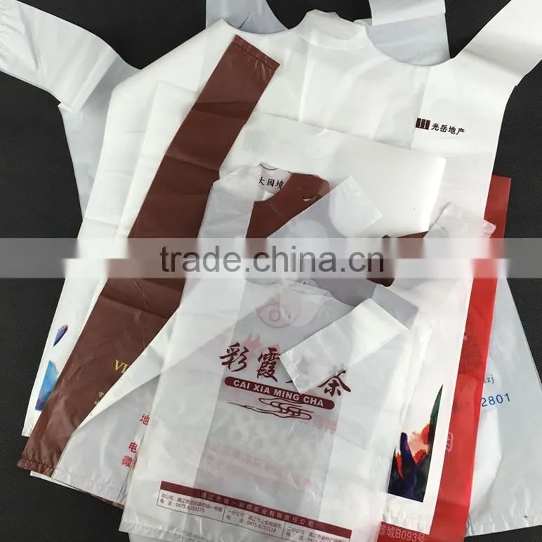 Biodegradable Disposable Plastic HDPE Shopping Bags