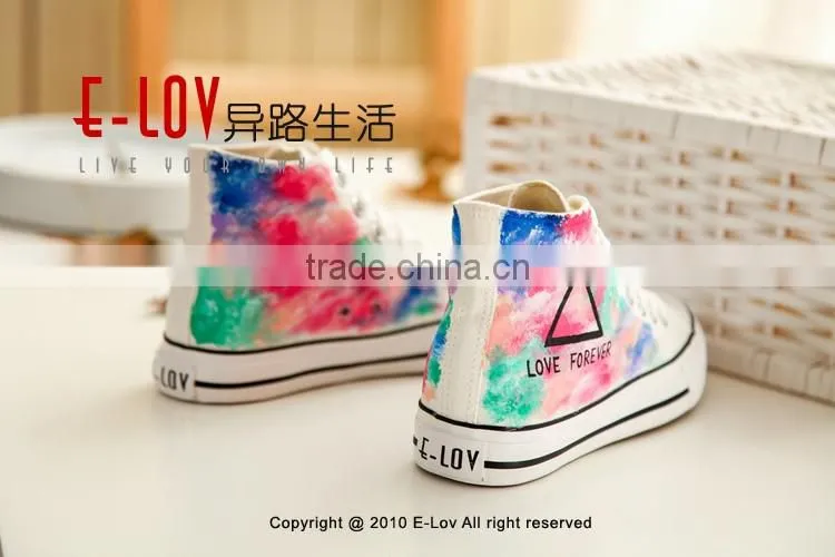 NO.Z108C Customized Fashional wholesale comfortable fancy stylish new design canvas high top sneakers shoes 2016