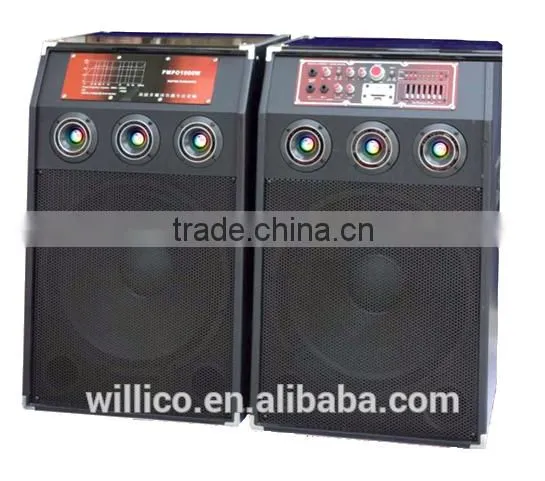 2.0 new big power wooden speaker cheap price with USB FM