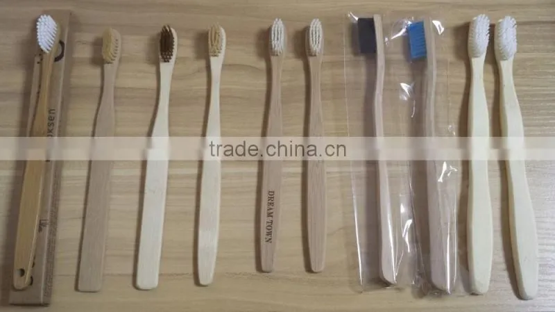 Wholesale 100% natural bamboo charcoal toothbrush
