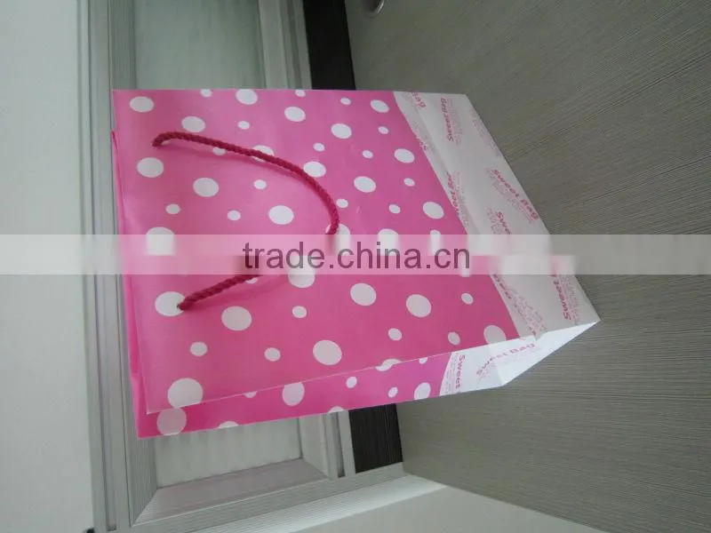 printing foldable shopping bag rope gift bag
