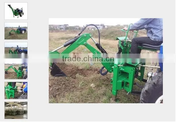 China CE towable backhoe for sale small garden tractor loader backhoe