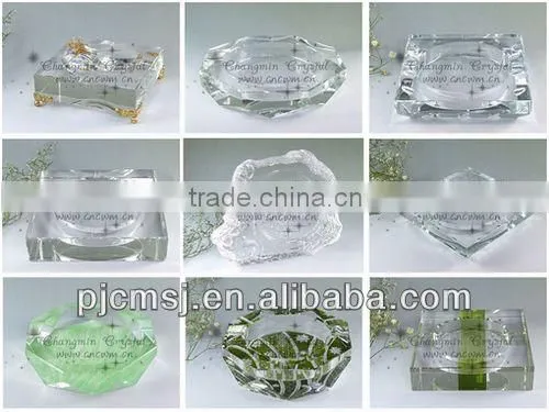 decoration crystal ashtray
